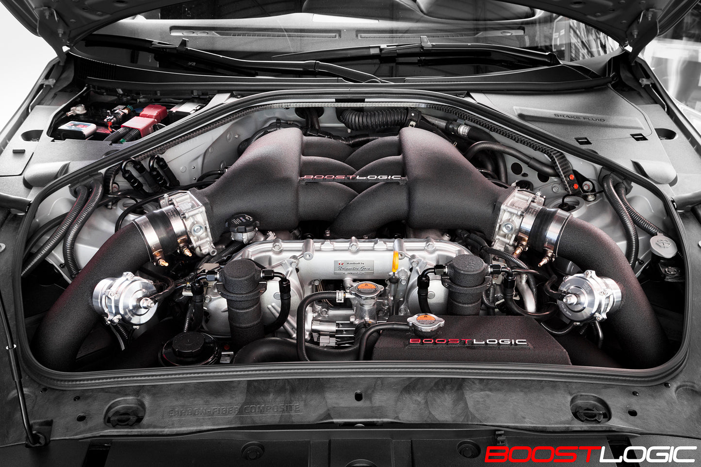 CS Motoring - Boost Logic Fuel Rail Kit R35 Nissan GTR 09+ for aftermarket turbo boosted flex fuel e85 tuning for vr38 racing engine anodized fittings