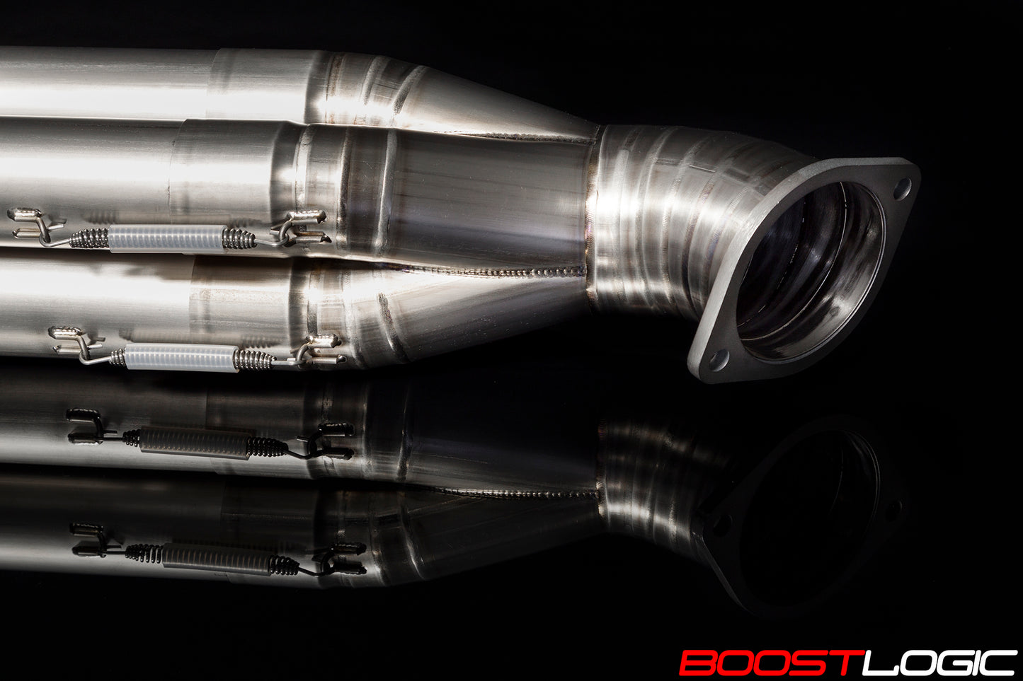 CS Motoring - Boost Logic Formula Series Quadzilla Titanium Midpipe Nissan R35 GTR 09+ for flow on aftermarket racing vr38 loud jdm car