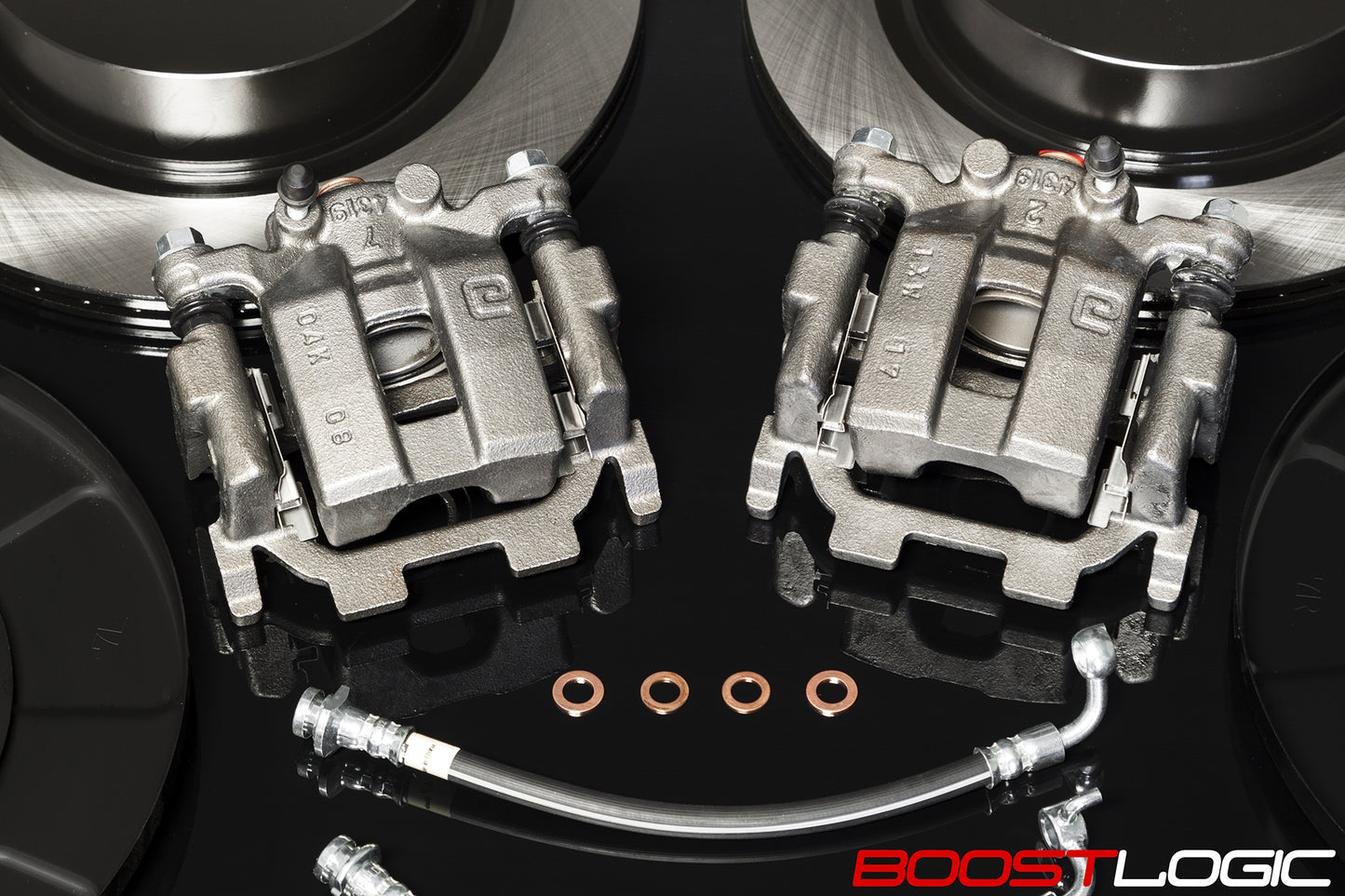 CS Motoring - Boost Logic Nissan GTR R35 Street Rear Brake Conversion for aftermarket racing braking stopping power VR38