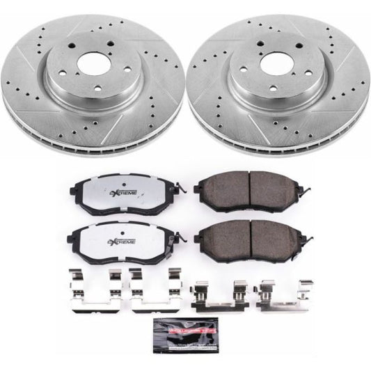 Power Stop 2015-2021 Subaru WRX Front Z26 Street Warrior Brake Kit from CS Motoring for turbocharged boosted racing cars