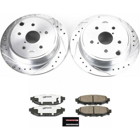 Power Stop 2015-2021 Subaru WRX Rear Z26 Street Warrior Brake Kit for aftermarket awd turbo boost jdm braking