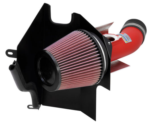 CS Motoring - K&N 02-07 WRX/STi Wrinkle Red Typhoon Short Ram Intake for aftermarket turbo spool sound horsepower on awd cars