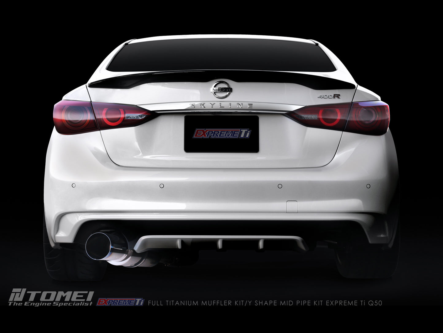 Tomei Expreme Ti Full Titanium Single Exit Catback Exhaust - Infiniti Q50/Q60 2013+