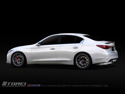 Tomei Expreme Ti Full Titanium Single Exit Catback Exhaust - Infiniti Q50/Q60 2013+