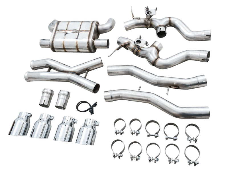 CS Motoring - AWE SwitchPath Catback Exhaust for BMW G8X M3/M4 for aftermarket Euro competition G80 G82 G22 turbo S58 racing engine with aggressive sound