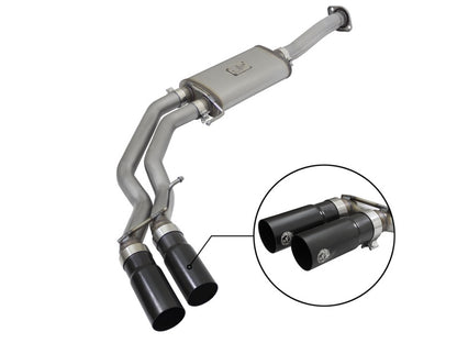 aFe Rebel Series 3 IN to 2-1/2 IN 409 Stainless Steel Cat-Back Exhaust System 15-20 F-150 Ecoboost