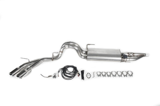 ROUSH 15-21 F-150 Ecoboost 2.7/3.5L Active Cat-Back Exhaust Kit for aftermarket loud performance 4x4 power