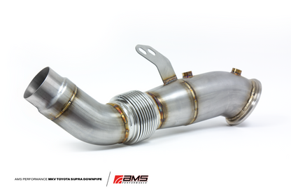 CS Motoring - AMS PERFORMANCE TOYOTA GR SUPRA STAINLESS STEEL RACE DOWNPIPE for aftermarket MKV B58 racing engines