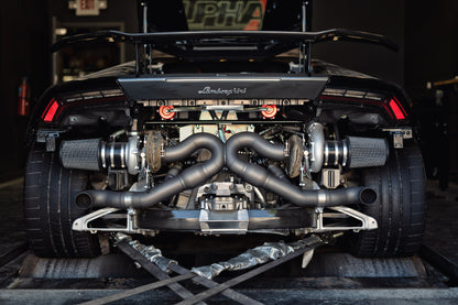 CS Motoring - AMS PERFORMANCE LAMBORGHINI HURACAN ALPHA TWIN TURBO KIT for aftermarket drage racing and roll racing boosted v10 race engines