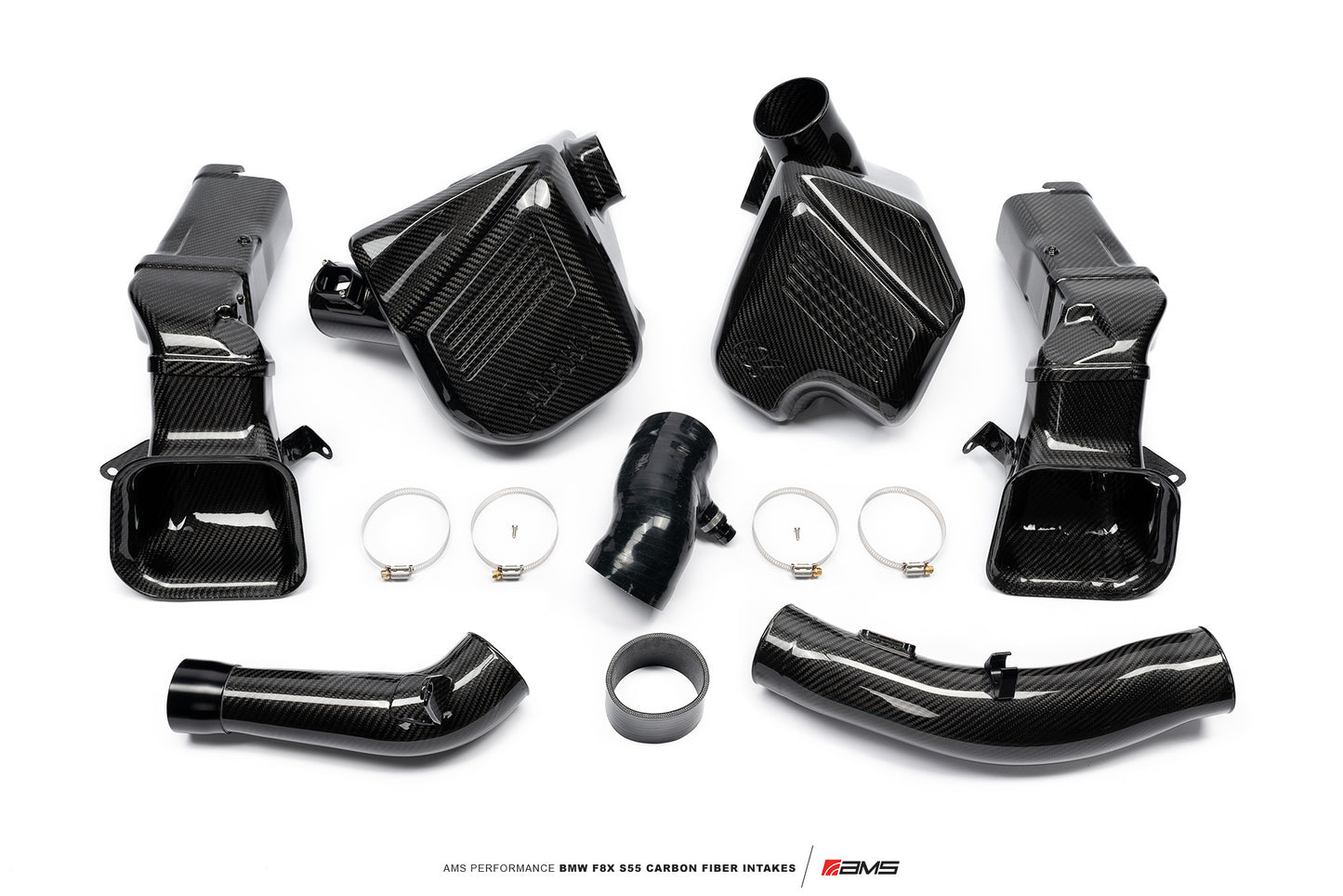 CS Motoring - AMS PERFORMANCE BMW M3/M4 S55 CARBON INTAKE F80/F82/F83 cold air turbocharged and booster aftermarket BMW