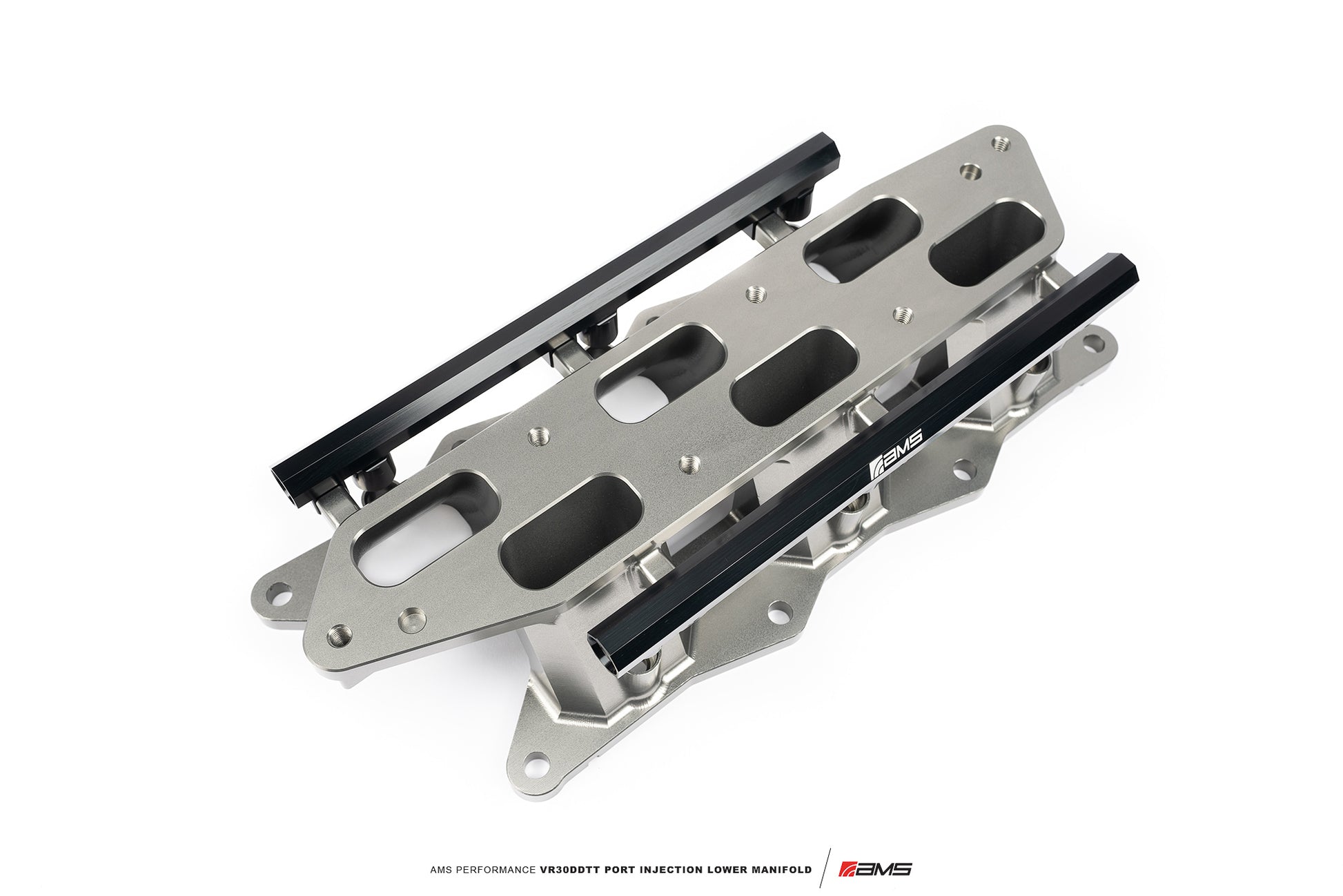 CS Motoring - AMS PERFORMANCE NISSAN Z PORT INJECTION LOWER MANIFOLD for aftermarket E85 fueling on VR30DETT engines