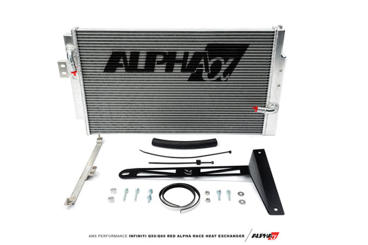 CS Motoring - AMS PERFORMANCE Q50/Q60 RED ALPHA RACE HEAT EXCHANGER for aftermarket VR30 turbo cars on E85