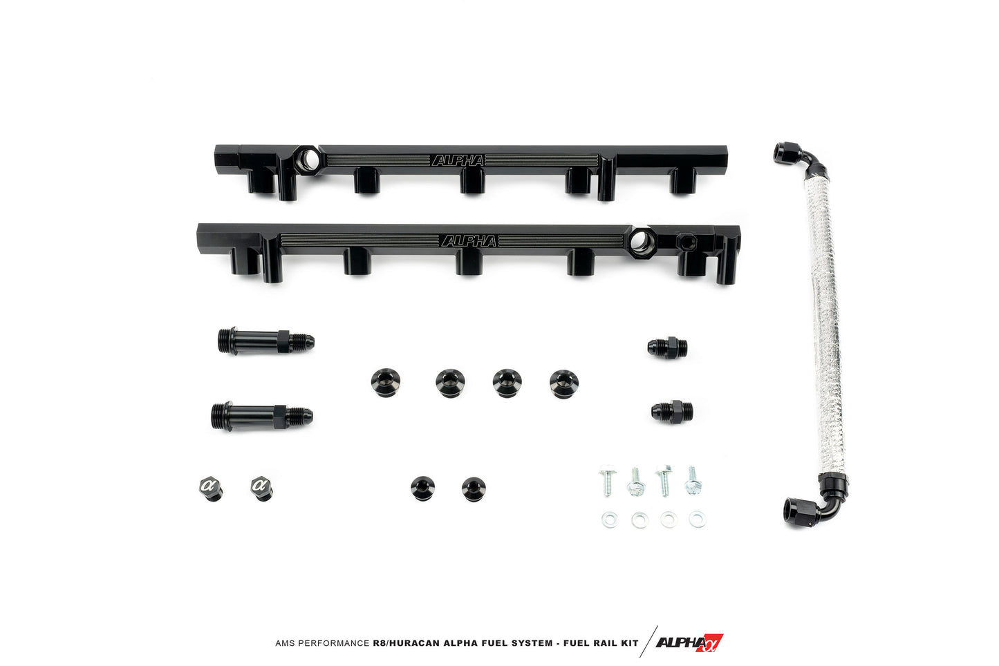 CS Motoring - AMS PERFORMANCE R8/HURACAN ALPHA FUEL SYSTEM – FUEL RAIL KIT for aftermarket Audi Lamborghini racing V10 E85 Flex Fuel engine