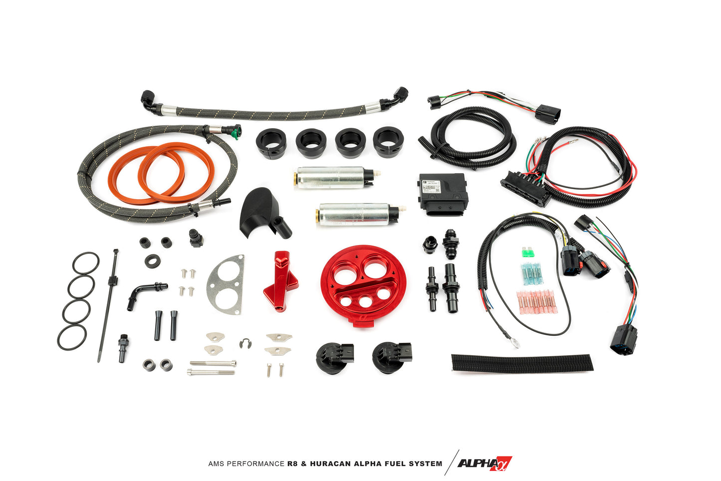 CS Motoring - AMS PERFORMANCE R8/HURACAN ALPHA FUEL SYSTEM – TWIN PUMP KIT for aftermarket V10 E85 and Flex Fuel race engines