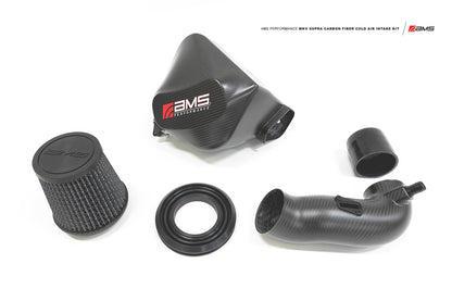 CS Motoring - AMS PERFORMANCE TOYOTA GR SUPRA CARBON FIBER AIR INTAKE for aftermarket B58 turbo E85 flex fuel racing engines to add horsepower