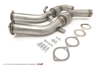 CS Motoring - AMS PERFORMANCE ALPHA FULL STREET DOWNPIPE KIT Q50/Q60 boosted ecutek tuning race car aftermarket parts