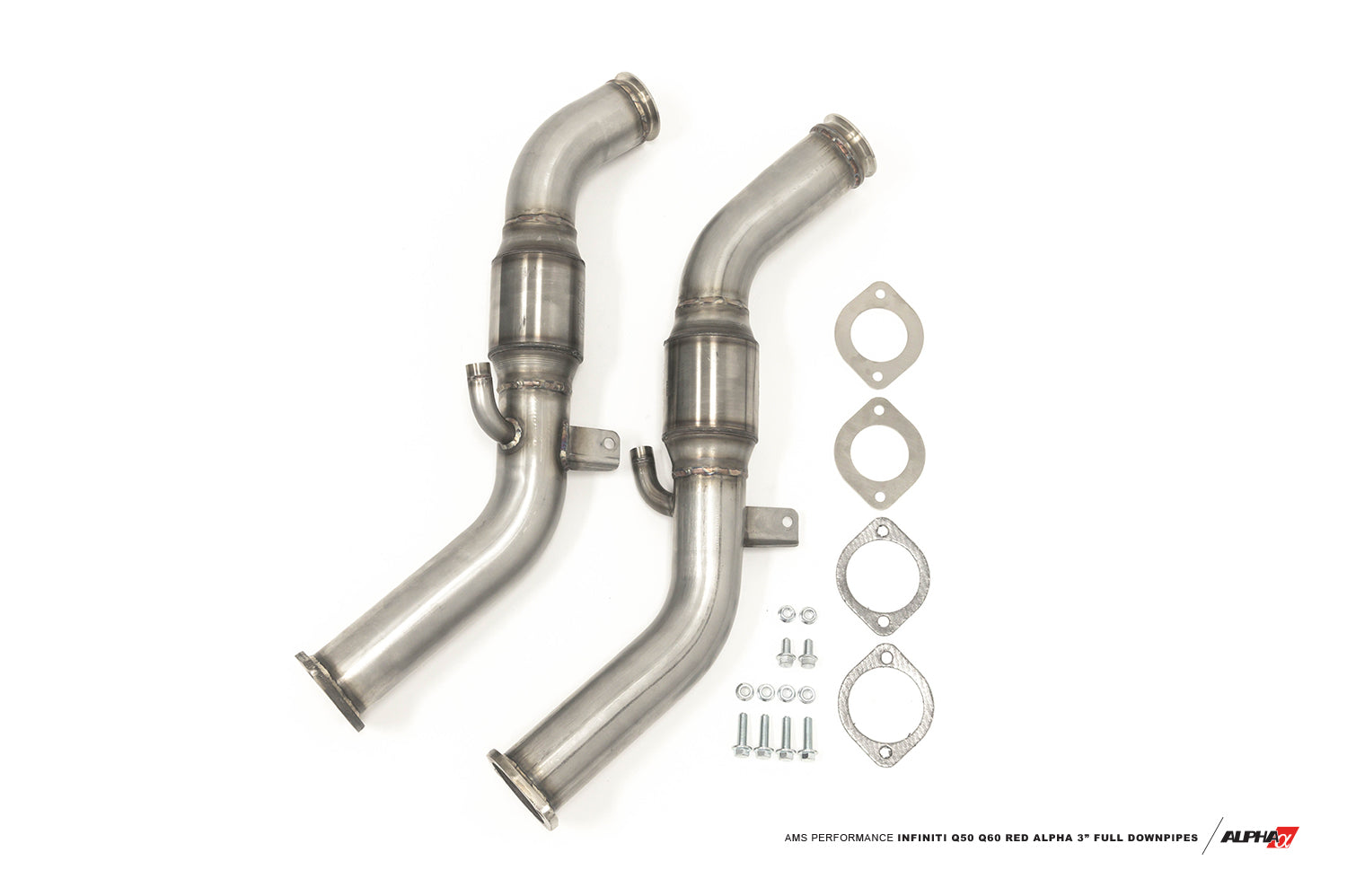 CS Motoring - AMS PERFORMANCE ALPHA FULL STREET DOWNPIPE KIT Q50/Q60 boosted ecutek tuning race car aftermarket parts for vr30 vr30dett