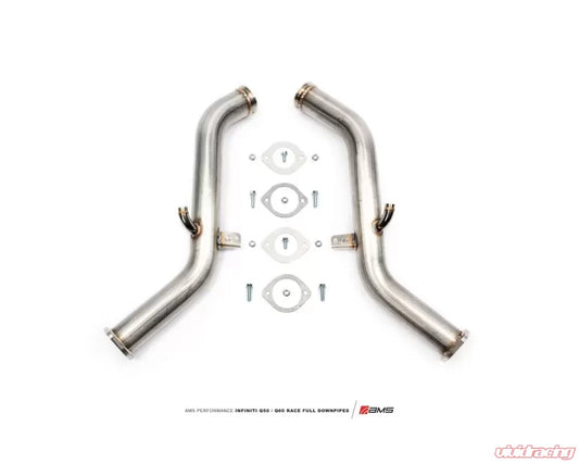 CS Motoring - AMS PERFORMANCE RACE FULL DOWNPIPES VR30DETT for Infiniti Q50 Q60 Nissan Z aftermarket VR30 racing turbo engines