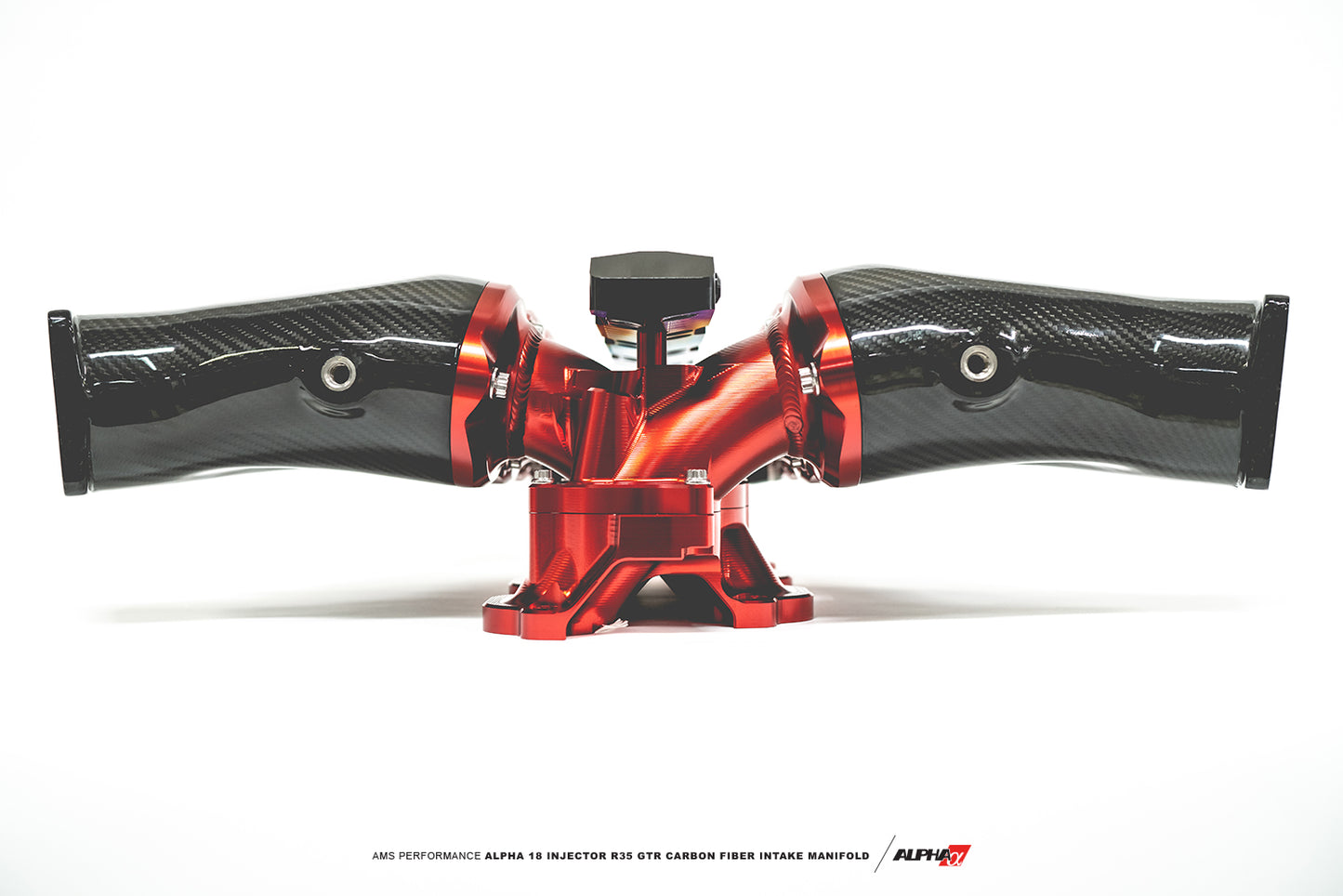 AMS PERFORMANCE 18 INJECTOR R35 GT-R CARBON FIBER INTAKE MANIFOLD