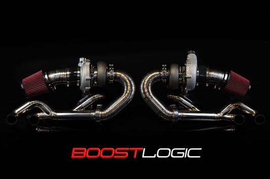 CS Motoring - Boost Logic Lamborghini Huracan Twin Turbo Kit for aftermarket boosted drag and roll racing horsepower v10