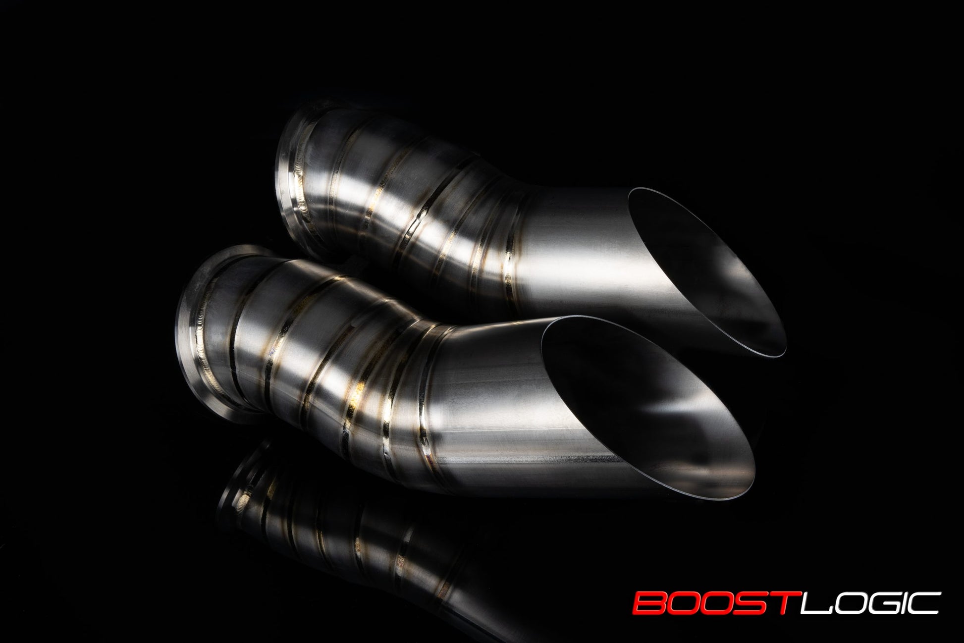 CS Motoring - Boost Logic Titanium 4” Dump Tubes for BL 4” Downpipes aftermarket racing vr38 boost spool horsepower drag racing