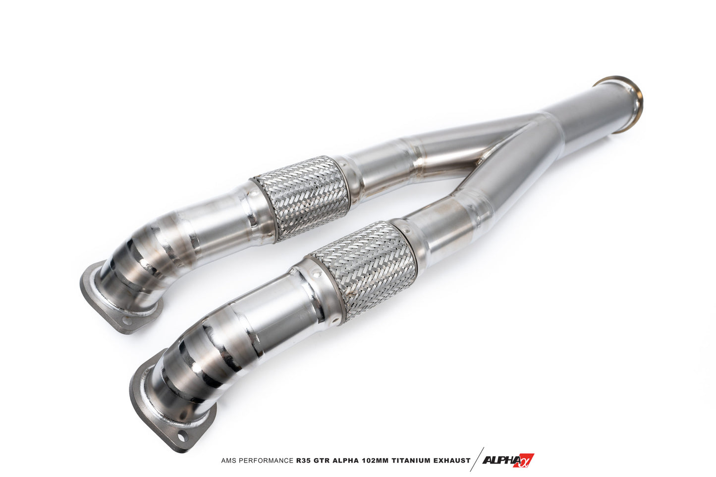 CS Motoring - AMS PERFORMANCE R35 GTR ALPHA 102MM TITANIUM EXHAUST for aftermarket turbocharged boosted VR38 R35 