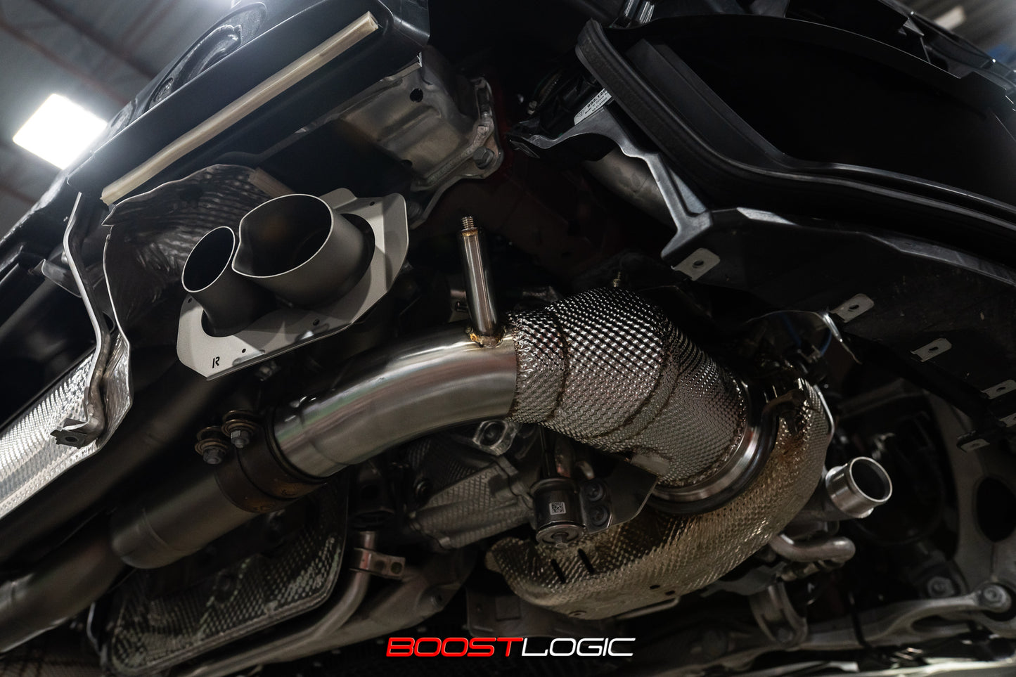 Boost Logic Porsche 992 Carrera Down Pipes - CS Motoring for aftermarket turbo spool horsepower