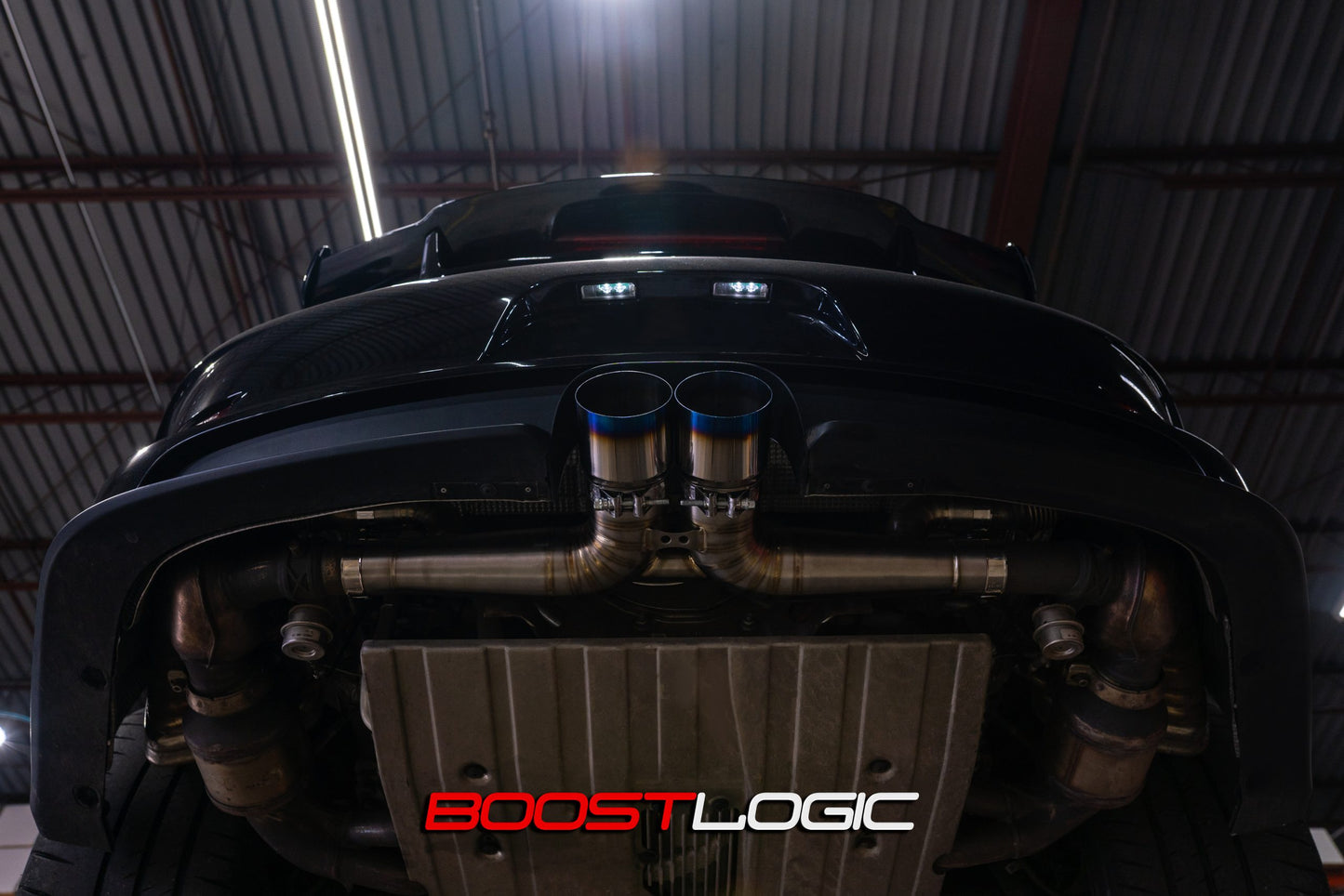 CS Motoring - Boost Logic Titanium Exhaust for Porsche 991 GT3/GT3RS for aftermarket loud aggressive sound and horsepower