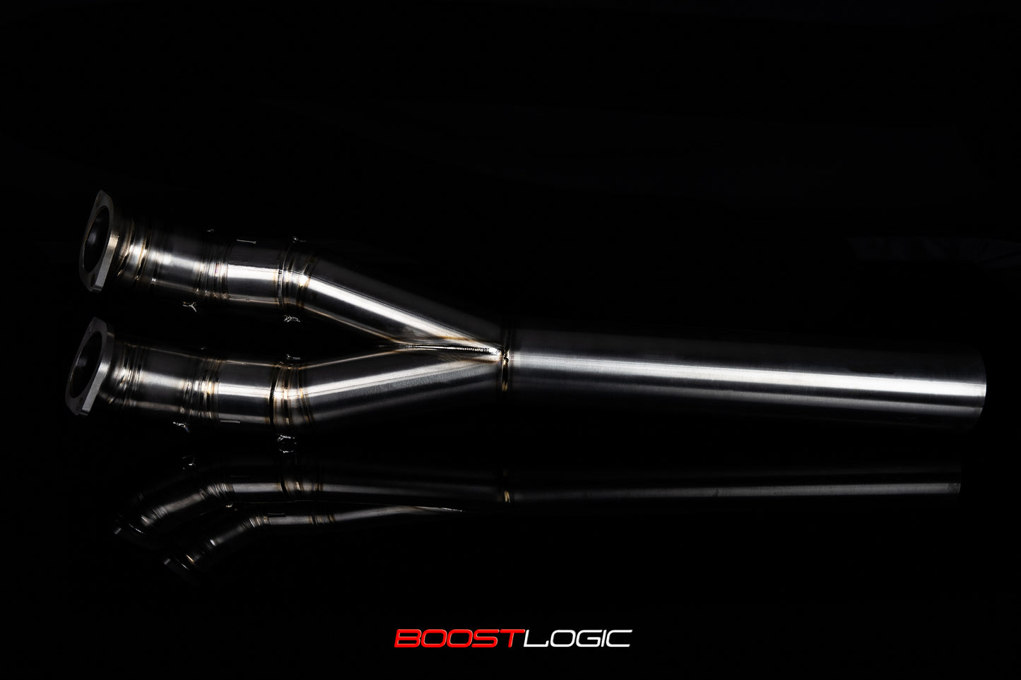 Boost Logic Nissan GTR R35 4″ Exhaust Race Midpipe for aftermarket boosted e85 flex fuel vr38 racing tuning