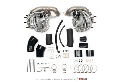 CS Motoring - AMS PERFORMANCE OMEGA 9 R35 GTR TURBO KIT for aftermarket boosted VR38 engines on E85 for drag racing