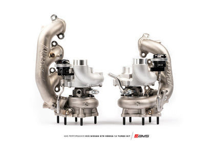 CS Motoring - AMS PERFORMANCE OMEGA 14 R35 GTR TURBO KIT for VR38 boosted turbocharged aftermarket engines on E85