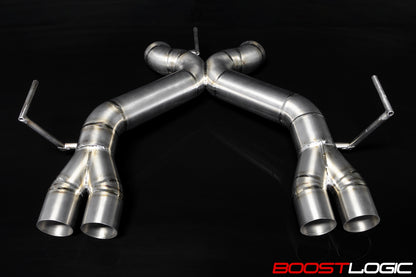 CS Motoring - Boost Logic McLaren MP4-12c / 650s Titanium Exhaust for aftermarket exotic supercars turbo spool horsepower aggressive loud sound