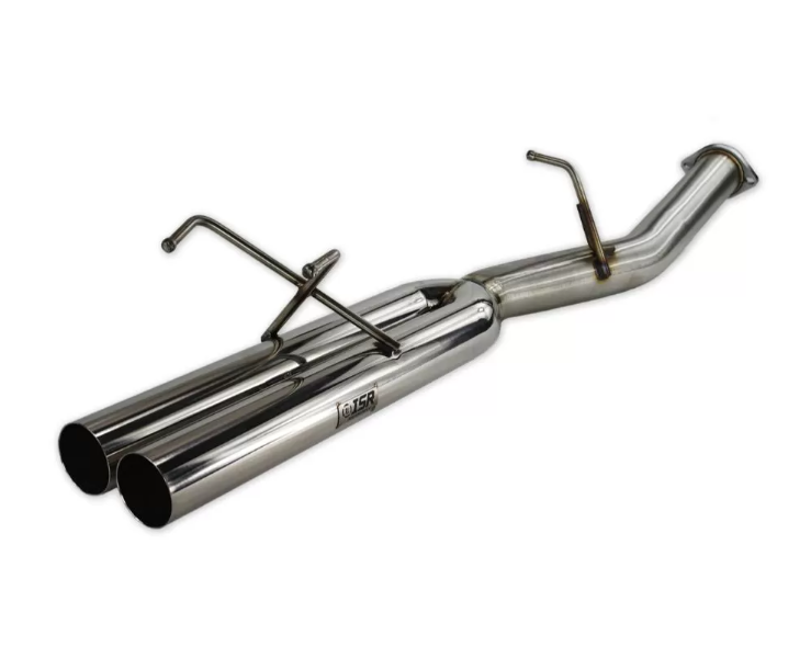 ISR Blast Pipe (Straight Pipes) Dual Tip Exhaust Nissan 240SX S13 (Silvia & 180SX) 89-94 for aftermarket drift drifting sr20det