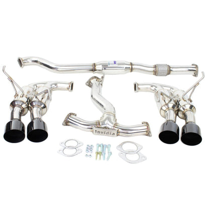 CS Motoring - Invidia R400 Gemini Quad Titanium Tip Cat Back Exhaust Subaru WRX / STI 2015-2021 for aftermarket quad tip awd turbo boost spool sound horsepower