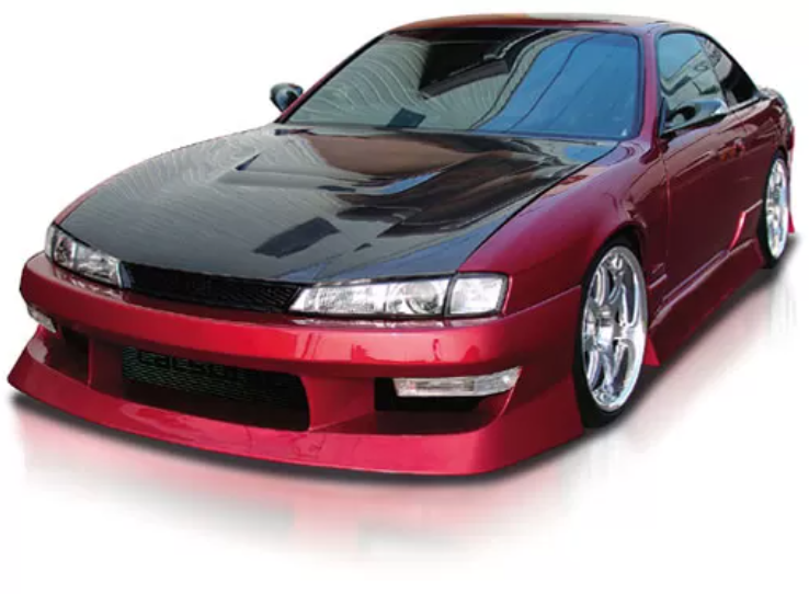 Origin Aggressive Front Bumper Nissan 240SX (S14 Kouki) 97-98 for aftermarket drift drifting tf togue aero body kit jdm sr20 sr20det