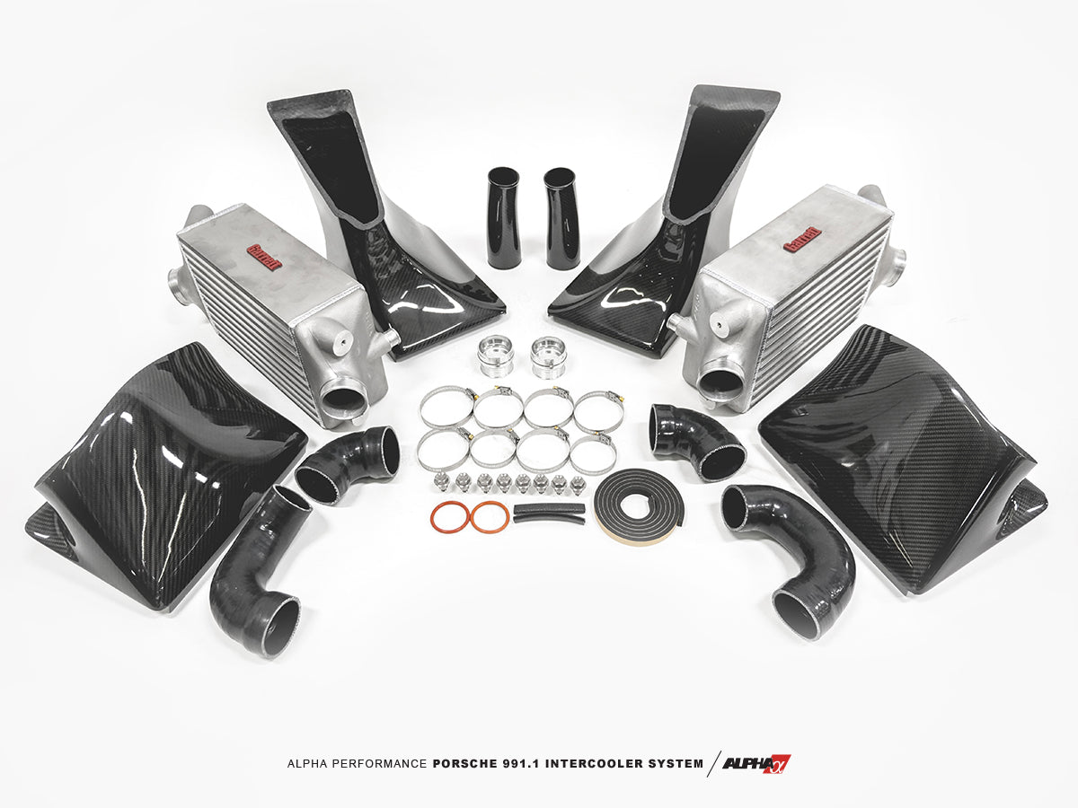 CS Motoring - AMS PERFORMANCE PORSCHE 911- 991.1 INTERCOOLER SYSTEM for aftermarket turbocharged cooling 