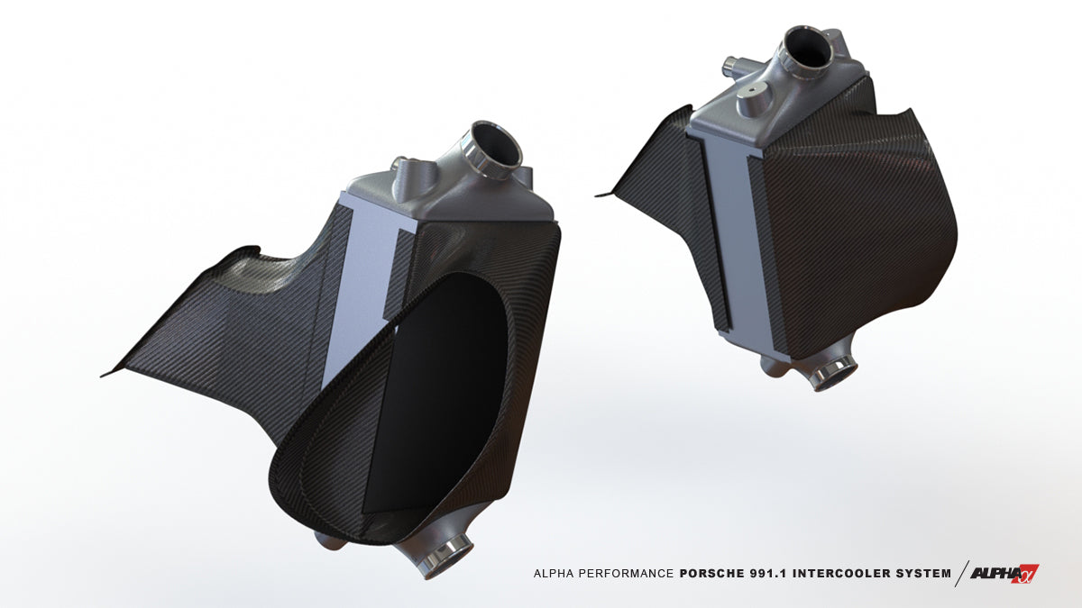 CS Motoring - AMS PERFORMANCE PORSCHE 911- 991.1 INTERCOOLER SYSTEM for aftermarket turbocharged cooling 