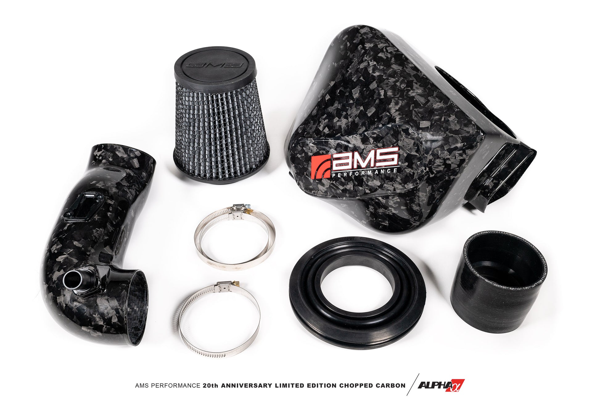 CS Motoring - AMS PERFORMANCE TOYOTA GR SUPRA CHOPPED CARBON FIBER AIR INTAKE for aftermarket B58 MKV racing 2024 engines