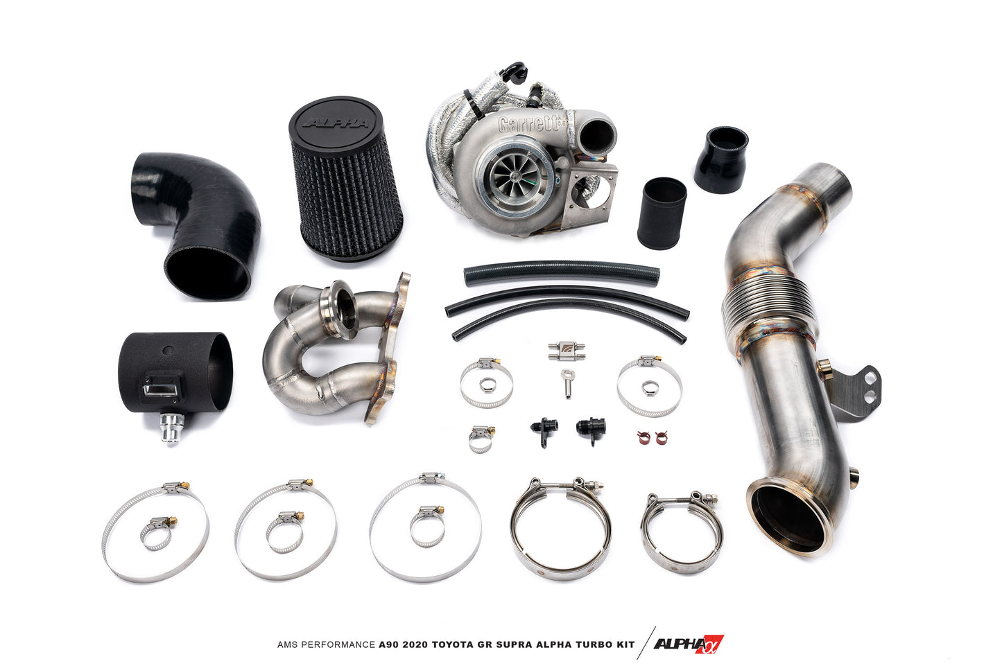 AMS PERFORMANCE A90 2020 TOYOTA GR SUPRA ALPHA 6 GTX3076 GEN II RACE TURBO KIT aftermarket racing boost and boosted turbocharged aftermarket race cars