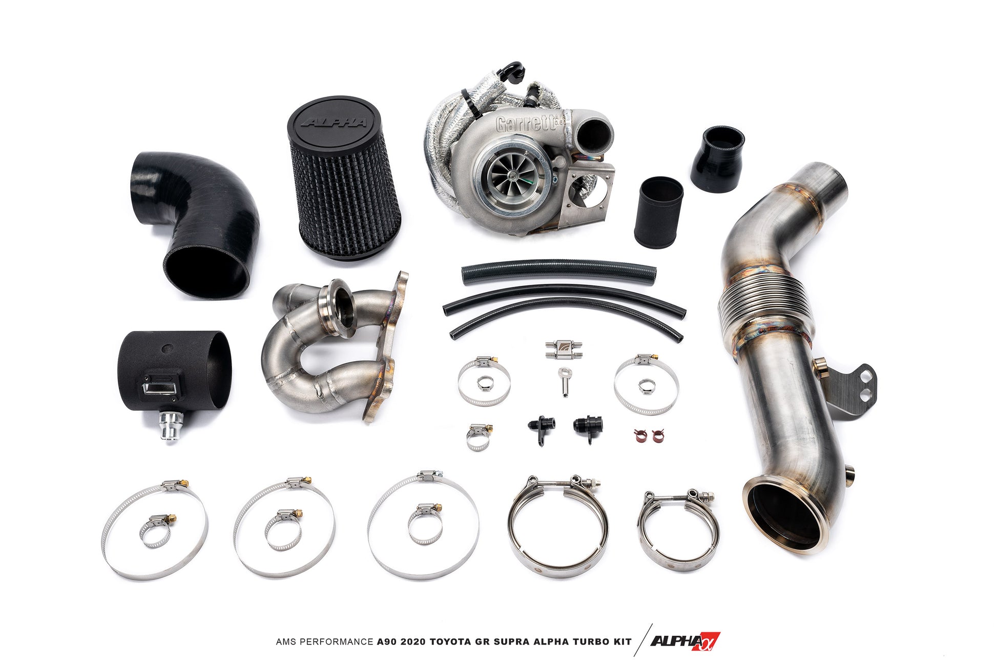 AMS PERFORMANCE A90 2020 TOYOTA GR SUPRA ALPHA 6 GTX3076 GEN II RACE TURBO KIT aftermarket racing boost and boosted turbocharged aftermarket race cars