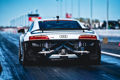 CS Motoring - AMS PERFORMANCE AUDI R8 ALPHA TWIN TURBO KIT for roll and drag racing aftermarket turbocharged v10 cars