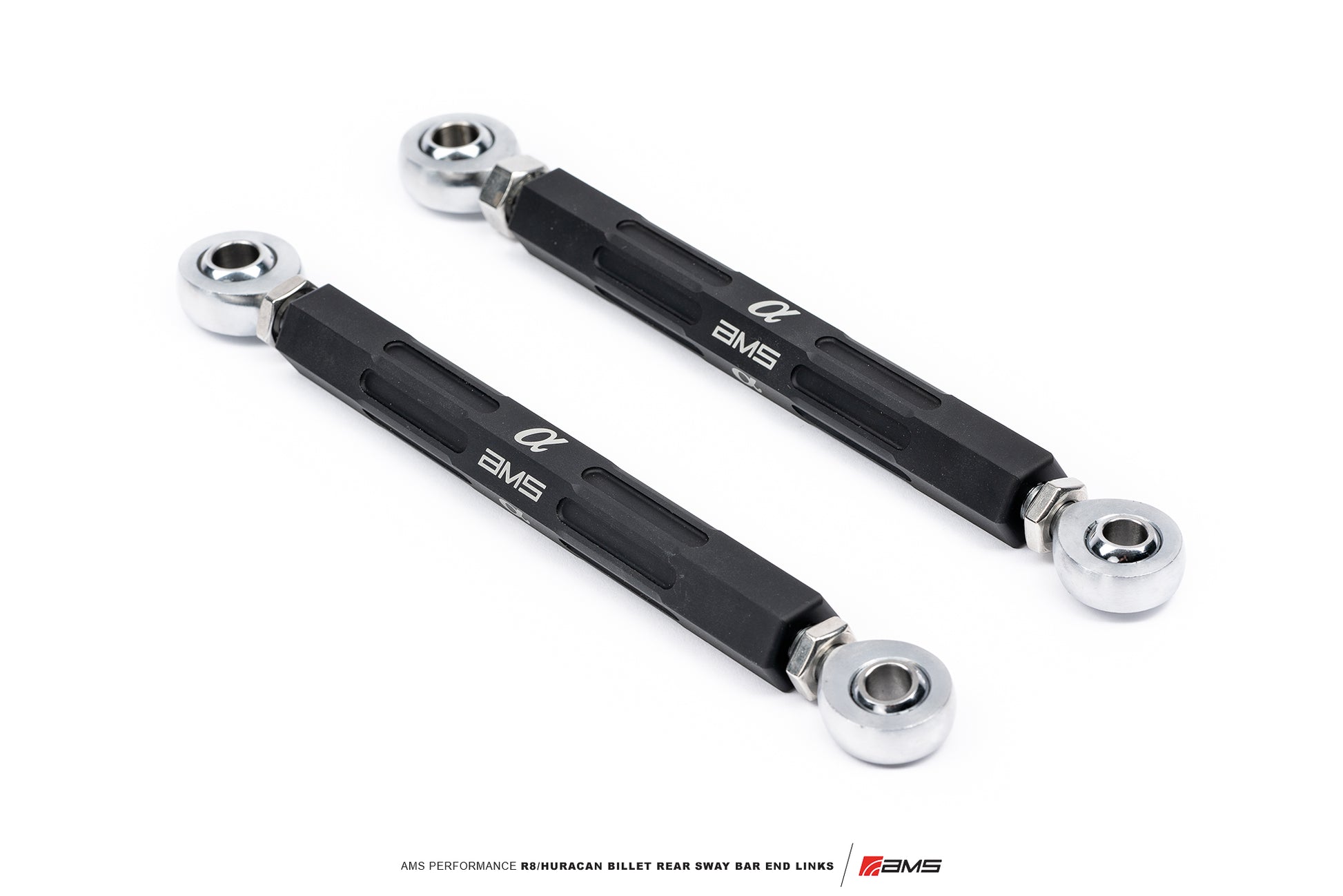 CS Motoring - AMS PERFORMANCE R8/HURACAN BILLET REAR SWAY BAR END LINKS for aftermarket suspension on v10 race engine Audi and Lamborghini cars