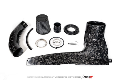 AMS PERFORMANCE 2015-2019 VW GOLF R MK7 CHOPPED CARBON FIBER INTAKE SYSTEM - boost tuning horsepower airflow