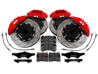 CS Motoring - Z1 2023+ Nissan Z Track Big Brake Kit (Front & Rear) for aftermarket braking track street stopping power red