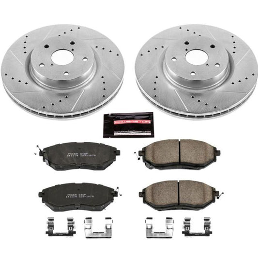 Power Stop 15-21 Subaru WRX Front Z23 Evolution Sport Brake Kit for aftermarket street track awd turbo boost braking