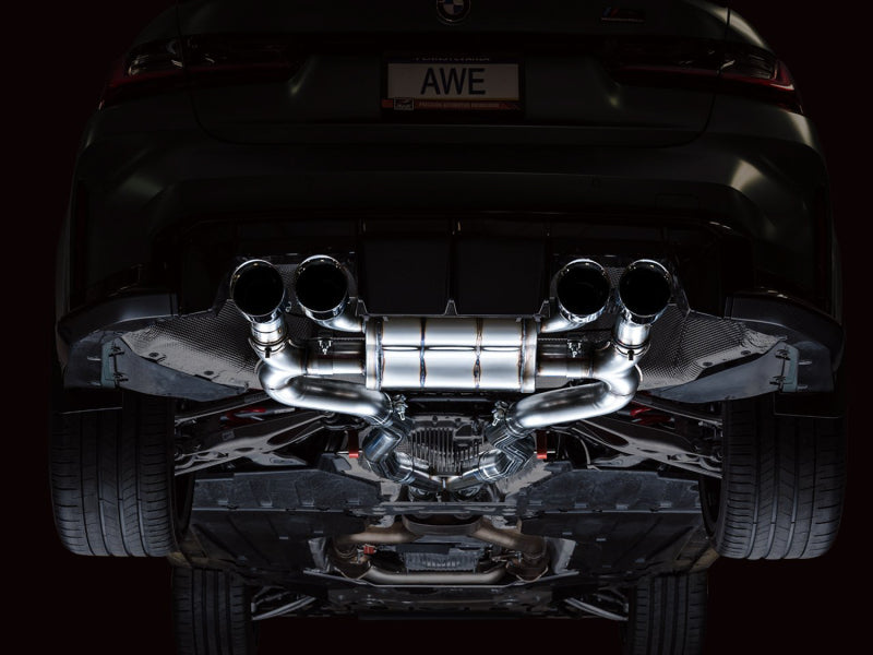 CS Motoring - AWE SwitchPath Catback Exhaust for BMW G8X M3/M4 for aftermarket Euro competition G80 G82 G22 turbo S58 racing engine with aggressive sound