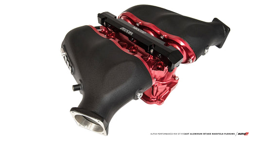 CS Motoring - AMS PERFORMANCE R35 GT-R INTAKE MANIFOLD WITH CAST ALUMINUM PLENUMS for aftermarket R35 VR38 E85 engines that are boosted turbocharged