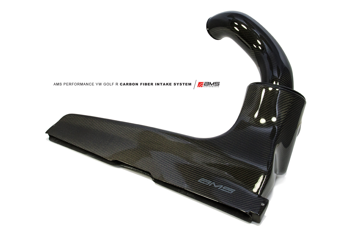 AMS PERFORMANCE 2015-2019 VW GOLF R MK7 CARBON FIBER INTAKE SYSTEM - boost tuning horsepower airflow