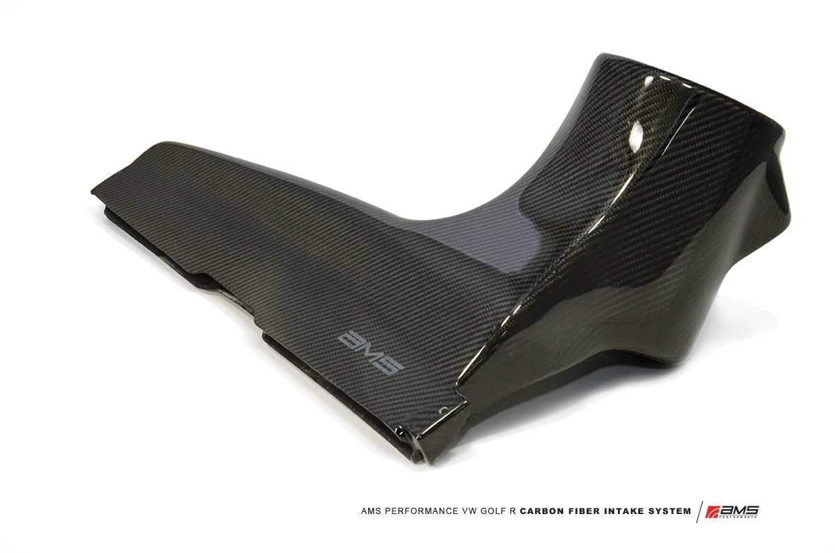 AMS PERFORMANCE 2015-2019 VW GOLF R MK7 CARBON FIBER INTAKE SYSTEM - boost tuning horsepower airflow