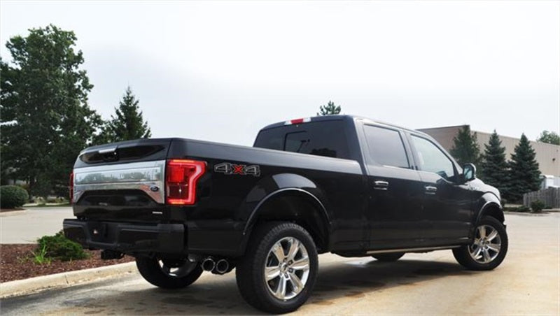 CS Motoring - Corsa 2015 Ford F-150 3.5L Ecoboost (Super Crew Cab) Polished Sport Single Side Dual 4in Tips for aftermarket loud sport offroad sound